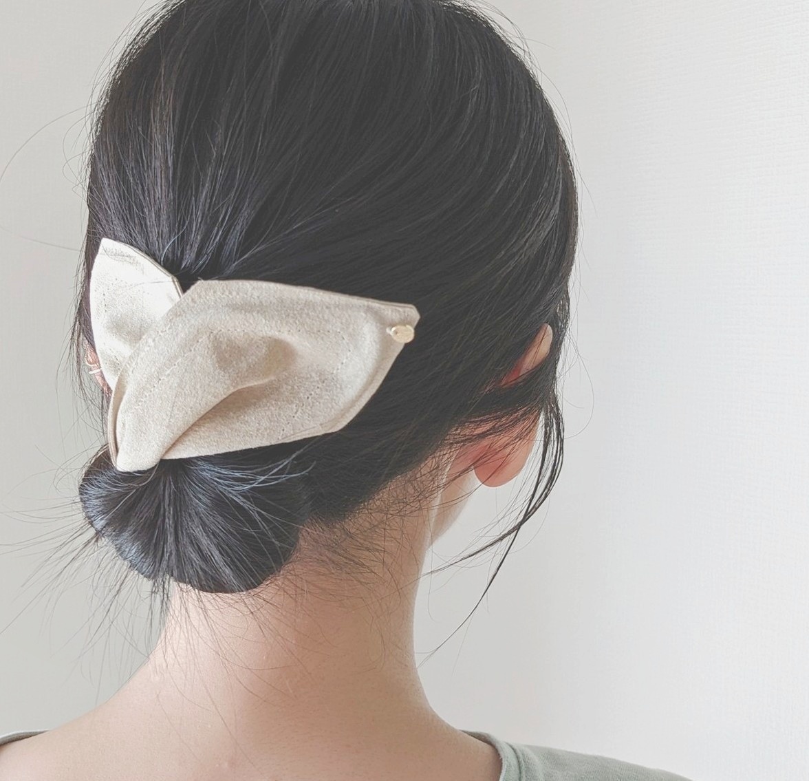 本革♡スエード　大人のためのデフトバン小さめ　選べるサイズ　〜全6色〜　　ギブソンタック　秋色　お団子メーカー